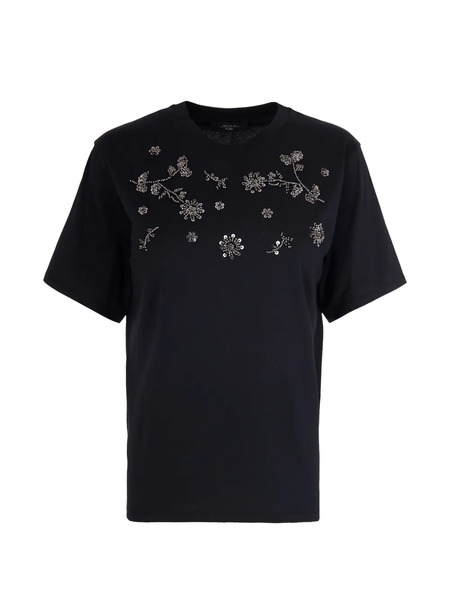  Weekend Max Mara Sequin-embellished T-shirt - Black 