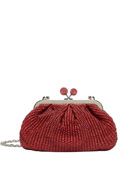  Weekend Max Mara Small Pasticcino Woven Raffia-effect Sphere Tote Bag - Pink 