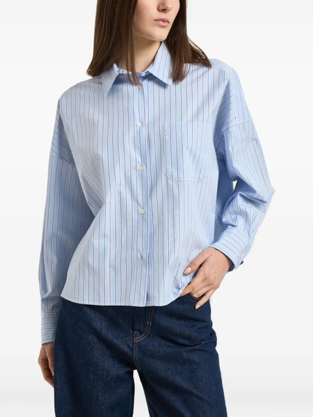  Weekend Max Mara Striped Buttoned Shirt - Blue 