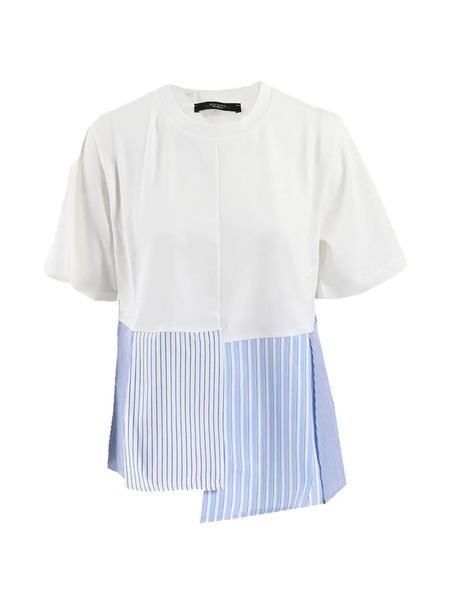  Weekend Max Mara Striped Crew-neck T-shirt - White 