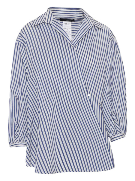  Weekend Max Mara Striped Shirt - Blue 