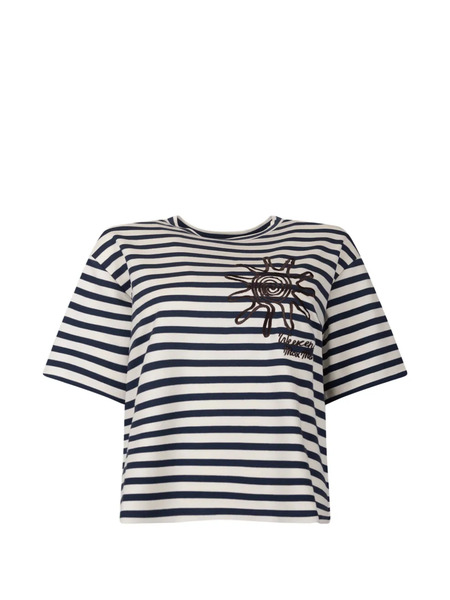  Weekend Max Mara Striped Short-sleeve Shirt - Neutrals 