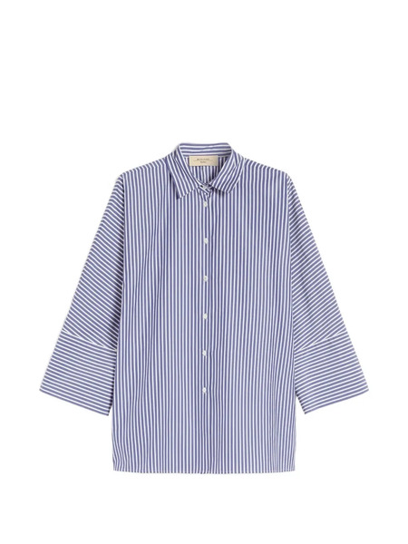  Weekend Max Mara Striped Sleeve Shirt - Blue 
