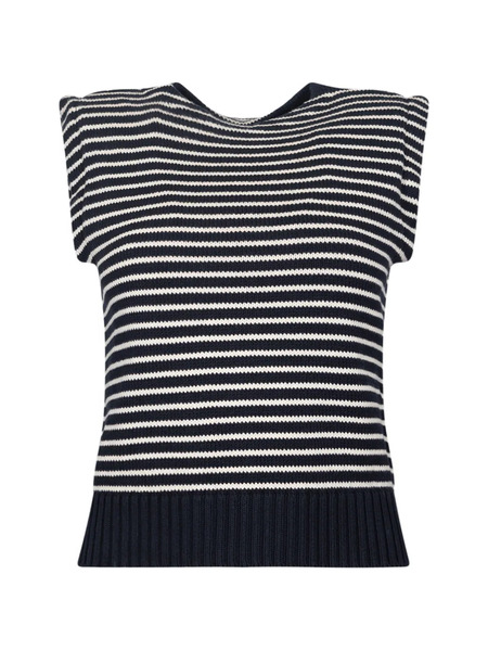  Weekend Max Mara Striped Top - Blue 