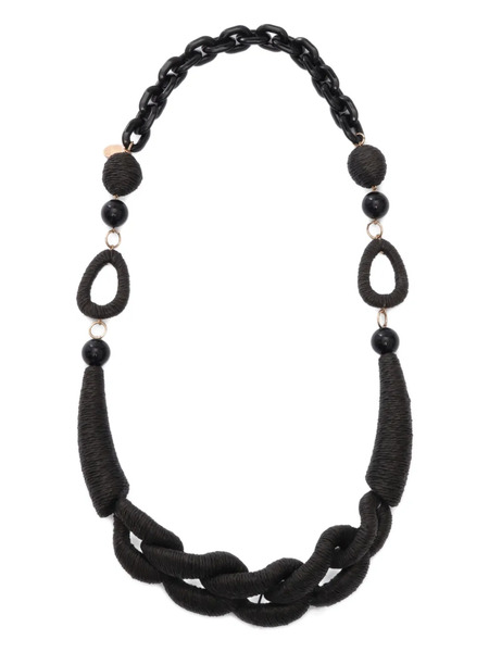  Weekend Max Mara Teismo Chain Necklace - Black 