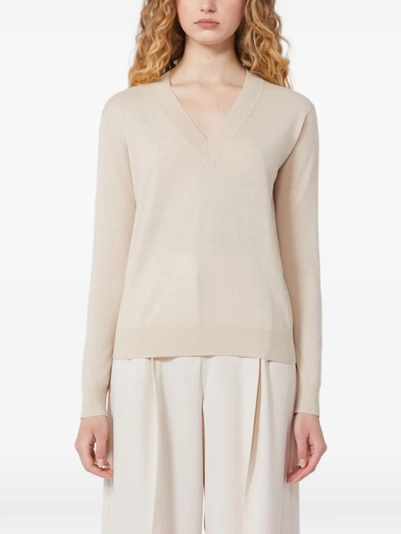  Weekend Max Mara V-neck Sweater - Neutrals 