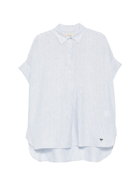  Weekend Max Mara Verve Striped Shirt - Blue 