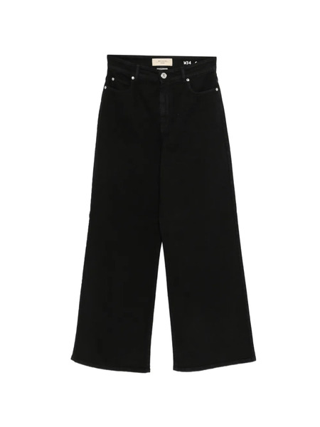  Weekend Max Mara Wide-leg Five-pockets Trousers - Black 