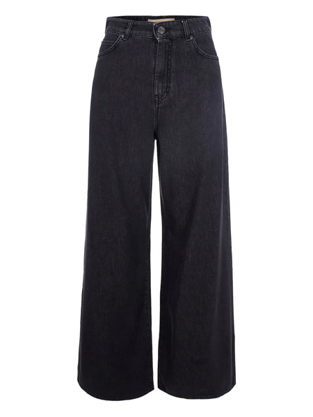  Weekend Max Mara Wide Leg Jeans - Black 