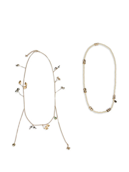  Weekend Max Mara Wkaesordio Embellished Necklace - Gold 