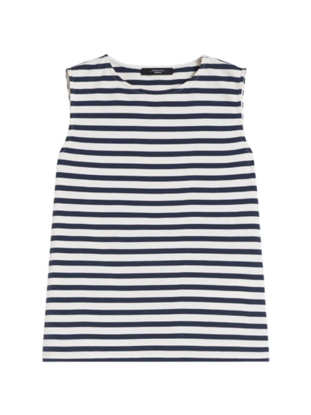  Weekend Max Mara Wkdmultih Striped Tank Top - Blue 