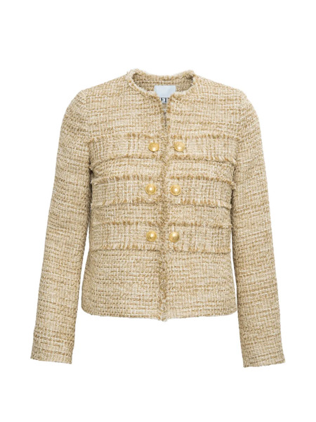  Weill Paris Fringed Tweed Jacket - Neutrals 