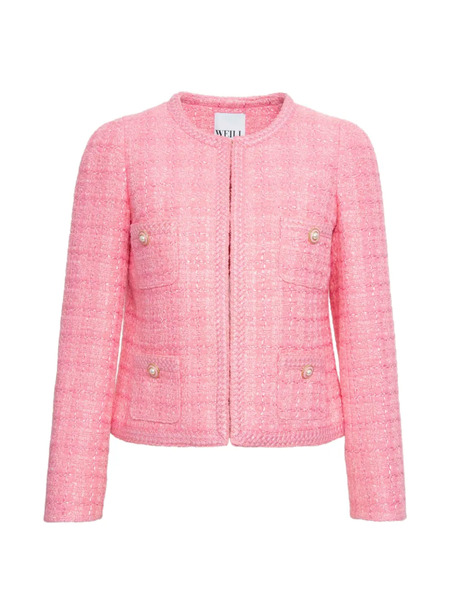  Weill Paris Tweed Braid Jacket - Pink 