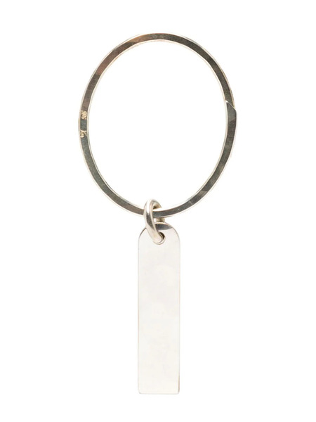  Werkstatt:münchen Name Plate Silver Keyring 