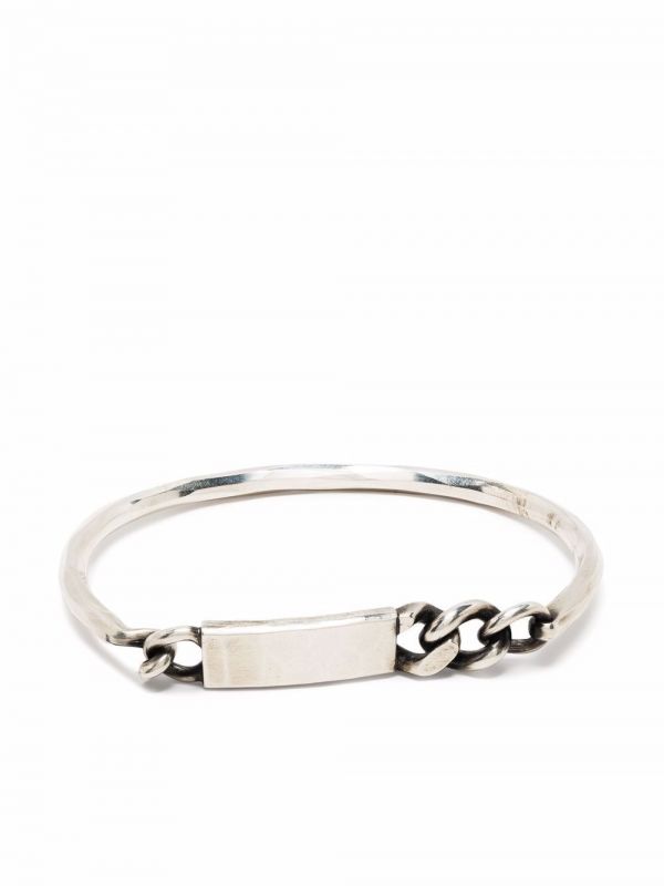  Werkstatt:münchen Plaque Chain Bracelet - Silver 