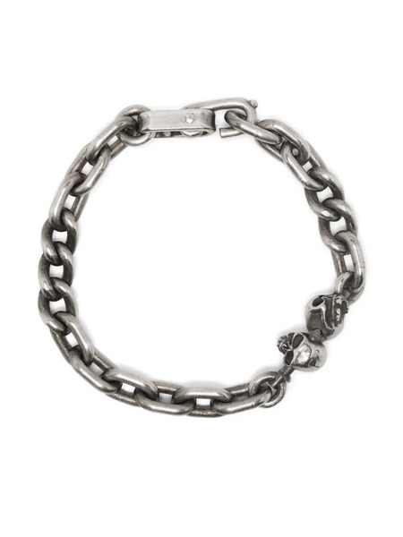 Werkstatt:münchen Two Skulls Bracelet - Silver 