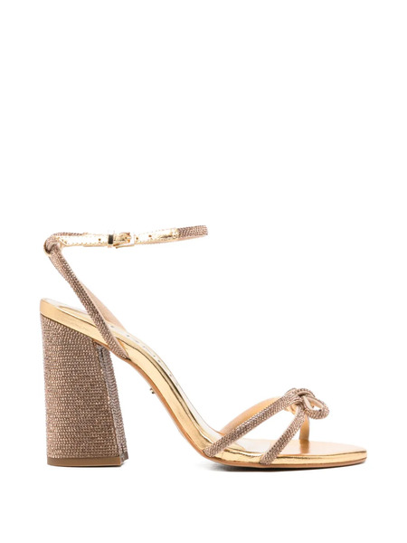  Werner Bow-upper Heeled Sandals - Gold 
