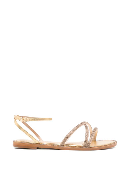  Werner Embellished Flat Sandals - Gold 