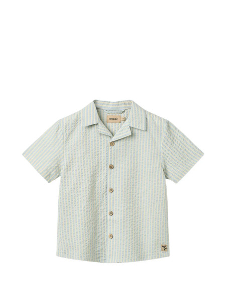 Wheat Anker Striped Shirt - Blue 