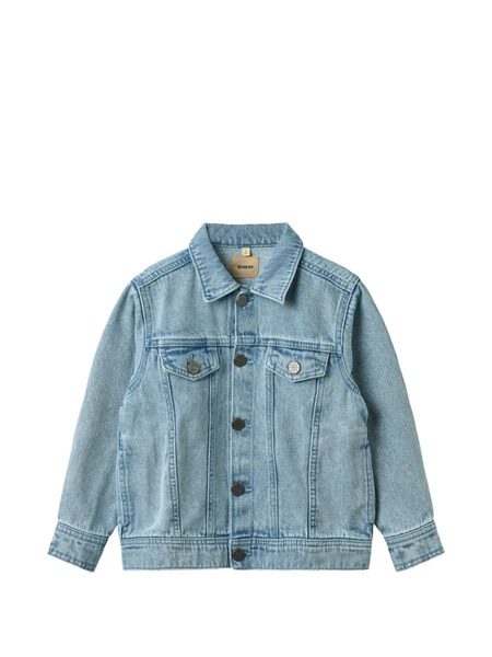  Wheat Bowie Button-up Denim Jacket - Blue 