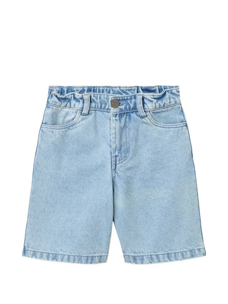  Wheat Christian Logo-patch Shorts - Blue 