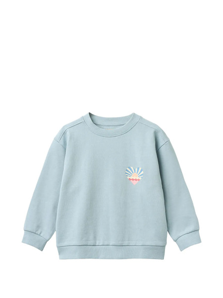  Wheat Graphic-print Sweatshirt - Blue 