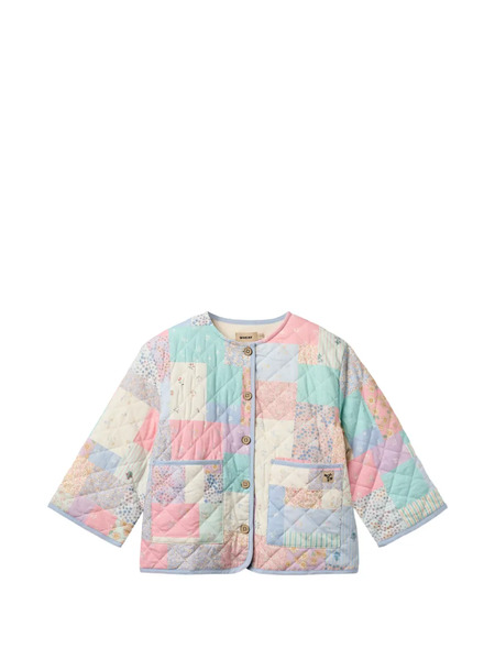  Wheat Inaja Patchwork-design Jacket - Blue 