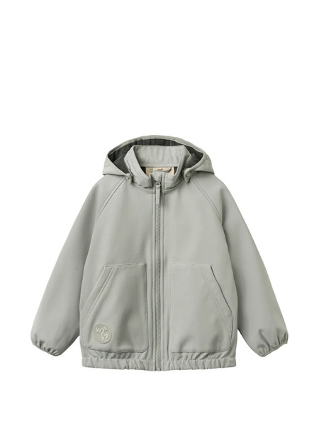  Wheat Zip-up Hooded Jacket - Grey 