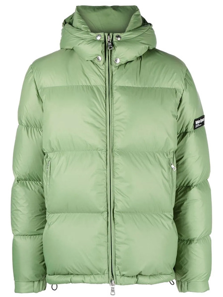  White:space Scott Logo-patch Padded Jacket - Green 