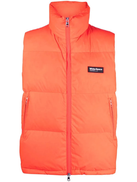  White:space Scott Padded Gilet - Orange 