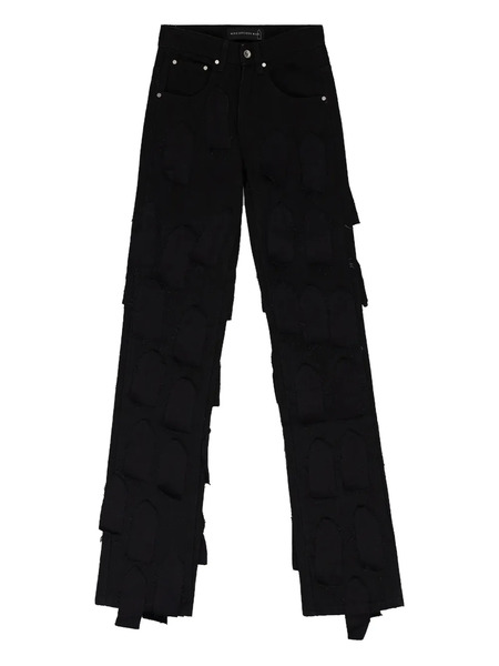  Who Decides War Button-fastening Denim - Black 