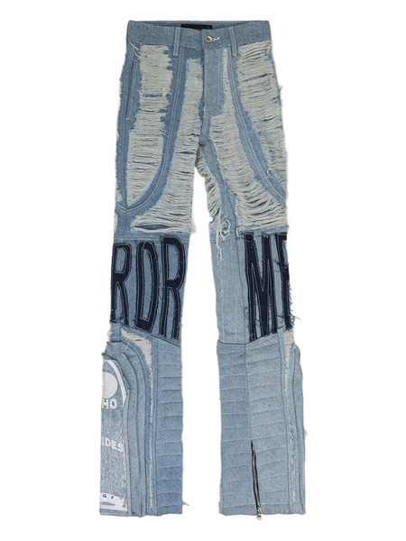  Who Decides War Distressed Jeans - Blue 