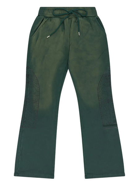  Who Decides War Drawstring Track Pants - Green 