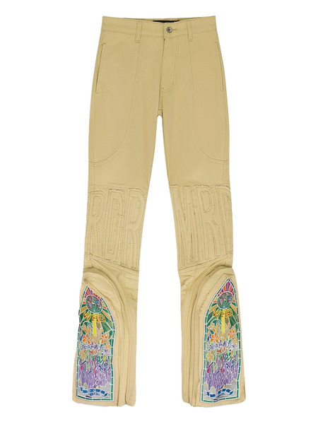  Who Decides War Embroidered Jeans - Neutrals 