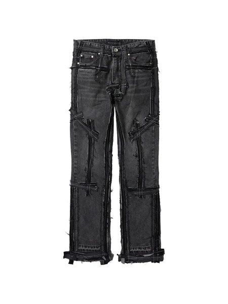  Who Decides War Exposure Five-pocket Jeans - Grey 
