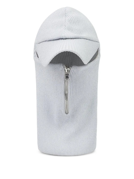  Who Decides War Half-zip Knit Cap - Grey 