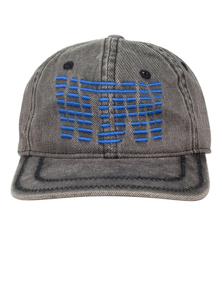  Who Decides War Link Embroidered Baseball Cap - Grey 