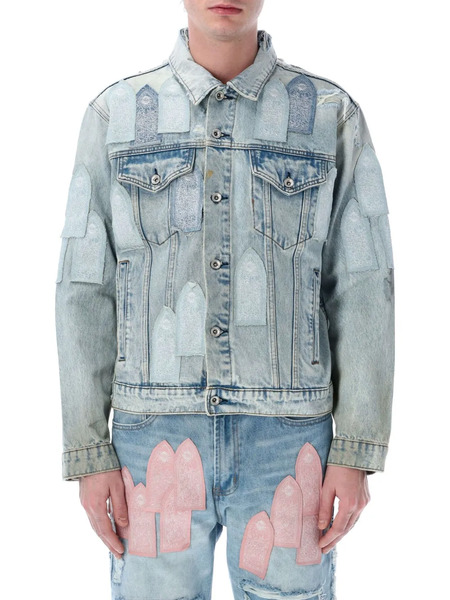  Who Decides War Patch-detailing Jacket - Blue 