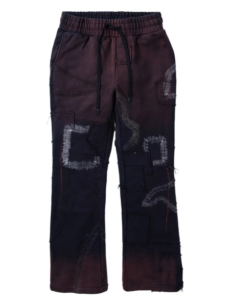  Who Decides War Patchwork Track Pants - Black 