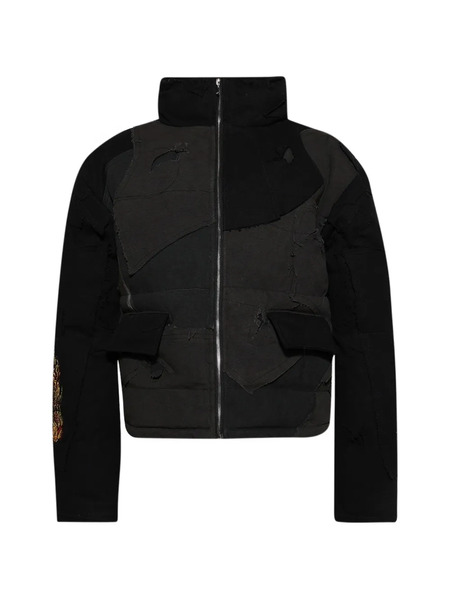  Who Decides War Upcycled Patchwork Jacket - Black 