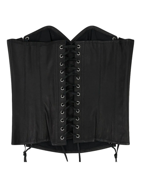  Who Decides War Window Drawstring Corset - Black 
