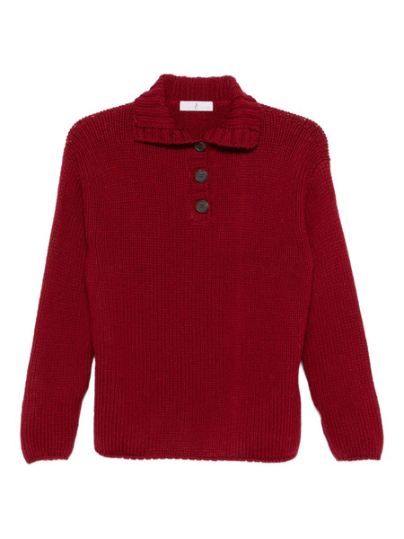  Why Ci Button-down Sweater - Red 
