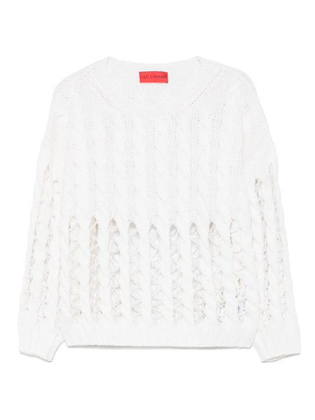 Wild Cashmere Lena Sweater - White 
