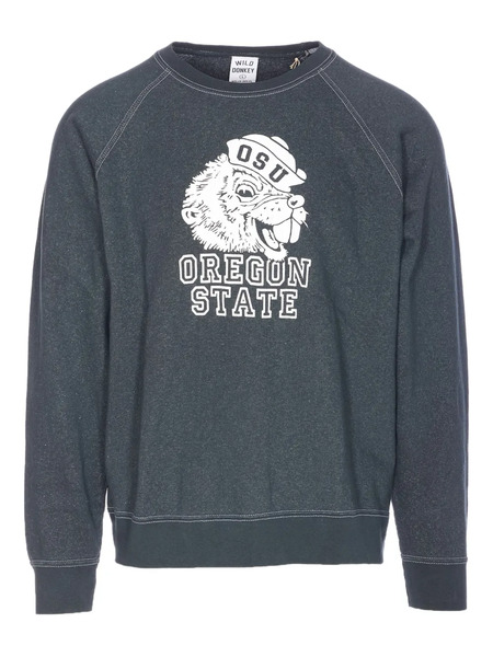  Wild Donkey Oregon-print Crewneck Sweatshirt - Grey 