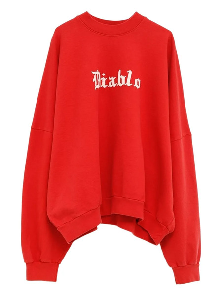  Willy Chavarria Diablo-embroidered Sweatshirt 