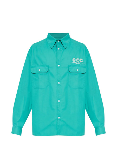  Willy Chavarria Front-pocket Logo Shirt - Green 