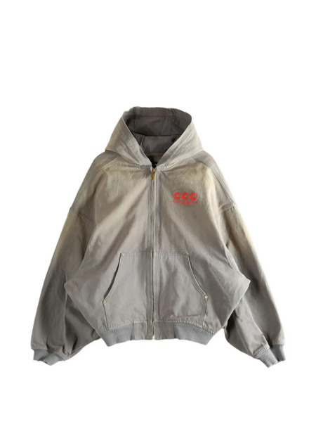  Willy Chavarria Zip Hoodie - Grey 