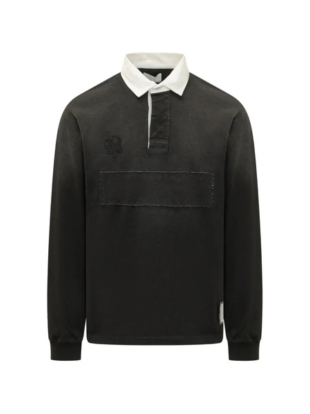  Woc Auckland Collared Long-sleeve Polo Shirt - Black 