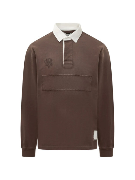  Woc Auckland Patch Polo Shirt - Brown 