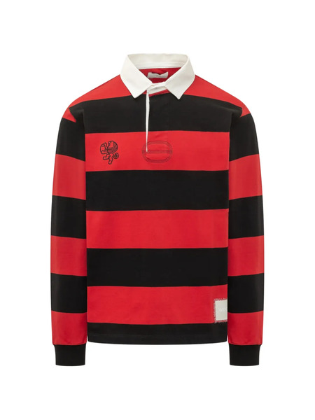  Woc Manchester Striped Polo Shirt - Red 